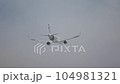 Commercial jet airplane during flight 104981321