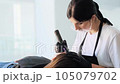 Cosmetic procedure permanent eyebrow makeup 105079702