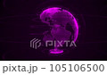 spinning planet earth on a black background 105106500