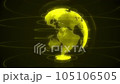 spinning planet earth on a black background 105106505
