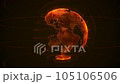 spinning planet earth on a black background 105106506