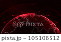 spinning planet earth on a black background 105106512