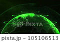 spinning planet earth on a black background 105106513