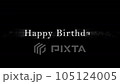 Happy birthday characters displayed in a handwritten style 105124005