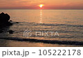 Video of the sunset over the sea 105222178
