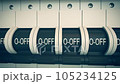 Trip Switch Fuse box. Switches "OFF" position. Electricity Power Fuse Circuit 105234125