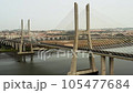 Aerial view of the Vasco da Gama Bridge in Portugal, the longest bridge in Europe 105477684