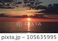 Video of the sunset over the sea 105635995