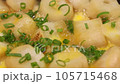 Egg binding of gluten (baked gluten), cooking scene. 105715468