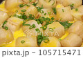 Egg binding of gluten (baked gluten), cooking scene. 105715471