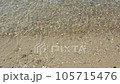 The water's edge of the sandy beach of the beautiful transparent sea. 105715476