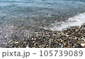 Black sea coast with pebble beach  105739089