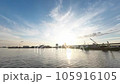 [Time Lapse] Movement of clouds in the sky after sunrise over the fishing port of Izumiotsu, Osaka Prefecture 105916105