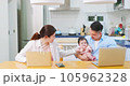 asian parent work from home 105962328