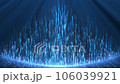 Luxury blue background animation. Light blue rising particles on dark gradient background. Shining particles flowing up surrounded by bright soft blue light. Awards ceremony, event, holiday. 4k. Luxury blue background animation. Light blue rising particles on dark gradient background. Shining particles flowing up surrounded by bright soft blue light. Awards ceremony, event, holiday. 4k. 106039921