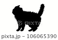 surprised cat silhouette 106065390