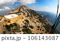 air view of Mount Babadag in Turkey from which paragliders take off and fly 106143087