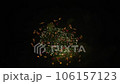 緑色でちょっと変わった形の花火 106157123