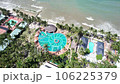 Aerial view of Swimming pool and the beach in the Phan Thiet resort, Binh Thuan Province, Viet Nam 106225379