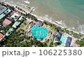 Aerial view of Swimming pool and the beach in the Phan Thiet resort, Binh Thuan Province, Viet Nam 106225380