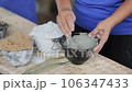Mixing Cement for Oyster Farming Discs 106347433