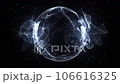 Bright glowing particle 3d sphere in the Universe. Abstract technology, science, engineering and artificial intelligence background. Animated wave cosmic energy orb. White moon sphere. 4k loop. Bright glowing particle 3d sphere in the Universe. Abstract technology, science, engineering and artificial intelligence background. Animated wave cosmic energy orb. White moon sphere. 4k loop. 106616325
