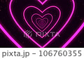 Bright glowing endless heart tunnel in the Universe. Pink hearts on dark background with rose gold shiny stars. Streaming background. Romantic hearts, saint Valentine's Day animation. 4k, loop. Bright glowing endless heart tunnel in the Universe. Pink hearts on dark background with rose gold shiny stars. Streaming background. Romantic hearts, saint Valentine's Day animation. 4k, loop. 106760355
