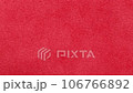 Close-up of red texture fabric cloth, textile background. Movement from left to right. 106766892