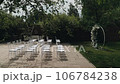 Wedding venue. Chairs. Wedding decor 106784238