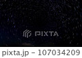 Time-lapse starry sky with North Star trajectory 107034209