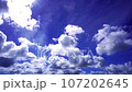 blue sky and flowing white clouds 107202645