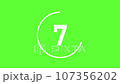 10 seconds countdown green screen background 107356202