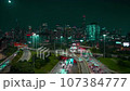 Nighttime Aerial Timelapse of Downtown Chicago 107384777