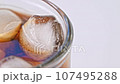 Ice Cubes in Coke Soda Drink 107495288