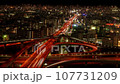 東大阪市役所で撮影した東大阪ジャンクションの夜景 107731209