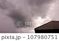 Timelapse of clouds before raining with roof in Thailand  107980751