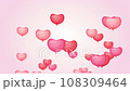 Heart shaped balloons fly up. 108309464