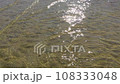 Nature texture of running ripple on the water. Moving background with meditative and hypnotic effect. 108333048