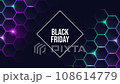 Black Friday with neon sign background for black friday. (Black Friday and Black Friday Sale) 108614779