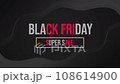 Black Friday Super Sale with animation and black background for black friday (Black Friday Super Sale and Black Friday Sale). 108614900