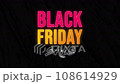 Black Friday Sale with black background and animation for black friday (Black Friday Sale). 108614929