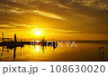 sunset time lapse over the lake 108630020
