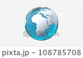 地球儀, 世界地図, ワールド, ループ, アルファチャンネル 108785708
