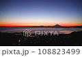 Hayama night view and Mt. Fuji 108823499