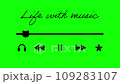 Seek bar, control bar, music/video player, playback, chromakey 109283107