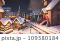 New Year's holidays in a small town, created with the help of artificial intelligence. 109380184