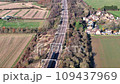 UK Cross Country Commuter Train From London Aerial View 109437969