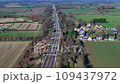 UK Cross Country Commuter Train From London Aerial View 109437972