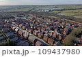 New Build Housing Estate on a Frosty UK Morning Aerial View 109437980