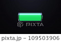 3D render 4K animation. Battery charge and dischar 109503906